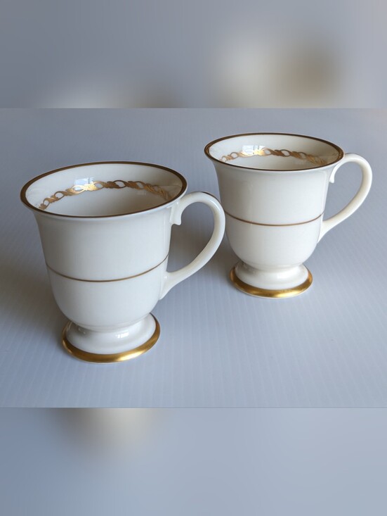 Franciscan Other - Vintage Franciscan Del Monte Demitasse Espresso Cups Set of 2 Gold Band USA